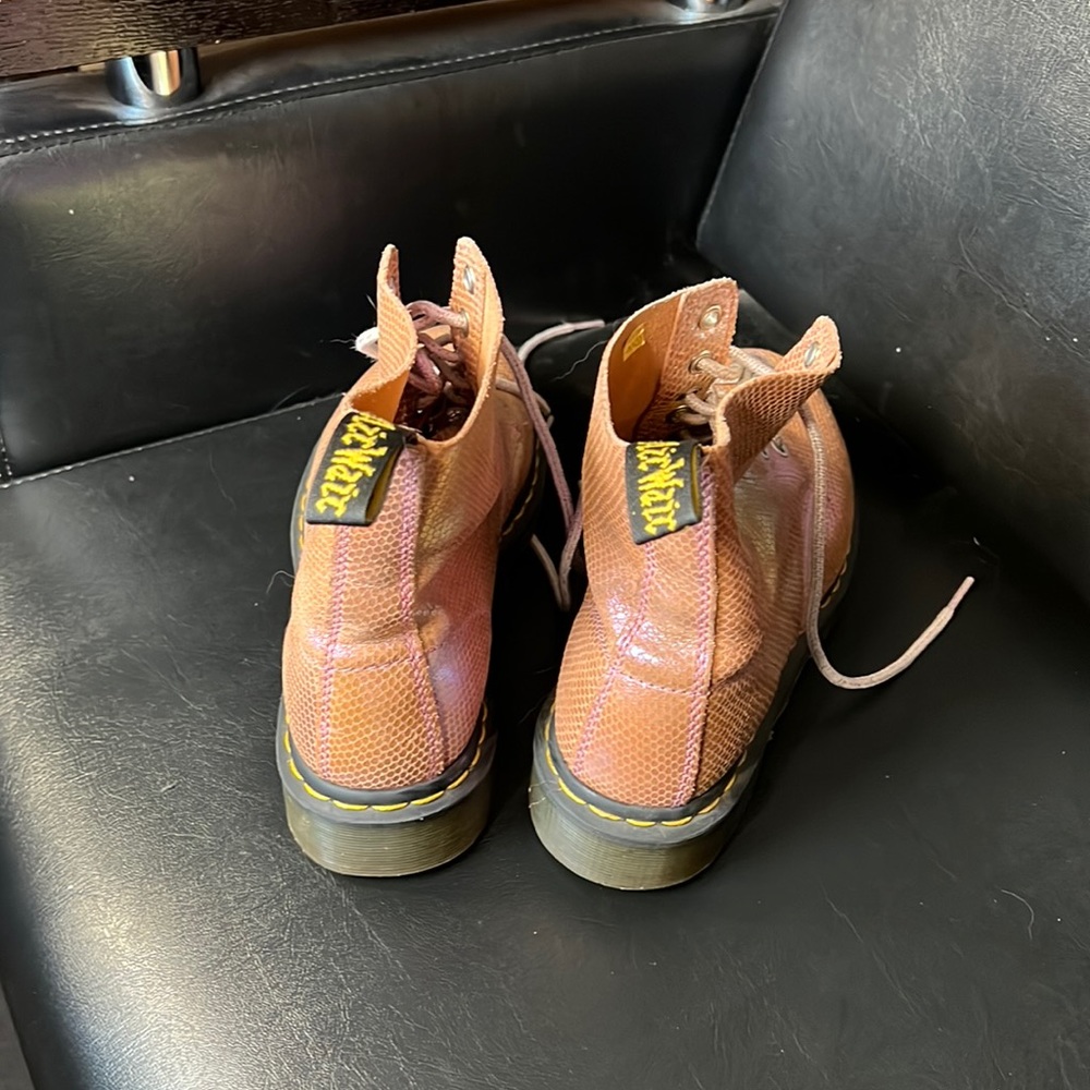 Pink iridescent glittery DrMarten boots